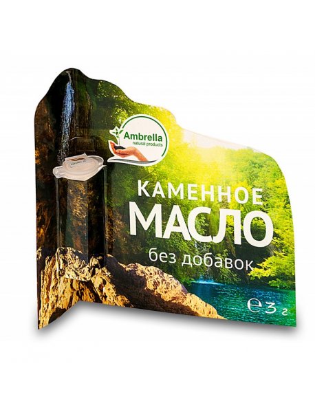Каменное масло без добавок 100%, леккер, 3 г Каменное масло без добавок 100%, леккер, 3 г